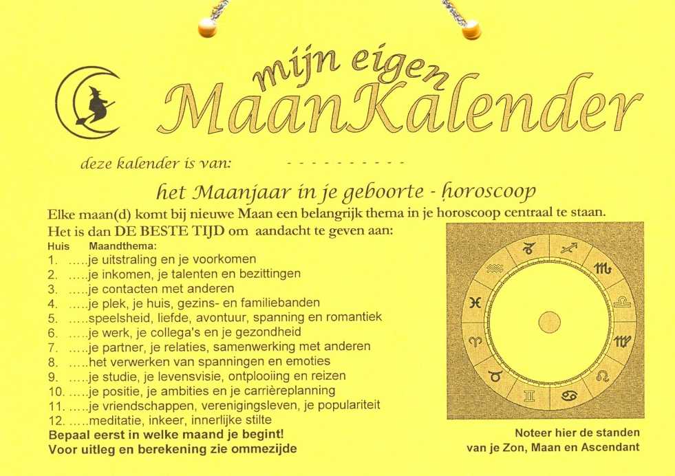 De Maankalender - je eigen groeiboek 